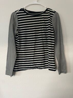 La Vie Striped Long Sleeve Top